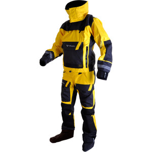 2019 Typhoon Ps330 Xtreme Kajak / Ocean Drysuit + Con Zip Gelb / Schwarz 100160